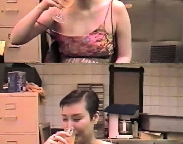 Korean Ex-Model Blows 2 Guys in a Bar
