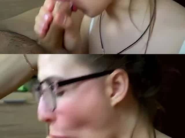 Lets Play With His Foreskin Cumshot On Tongue And With Dick For Lily