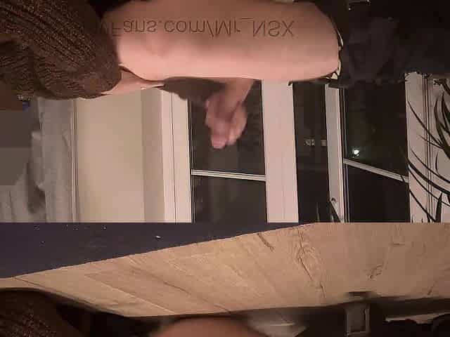 TEASER: Large wang masturbated by the balcony until cumming over myself. Clip out nineteen/11/24