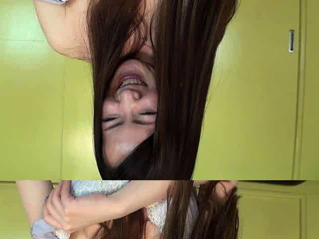 Hairy cute teen saffron solo toying