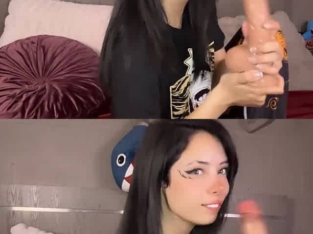 Cute Egirl licks and teases wang AHEGAO