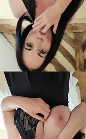 Busty brunette with big boobs rides cock
