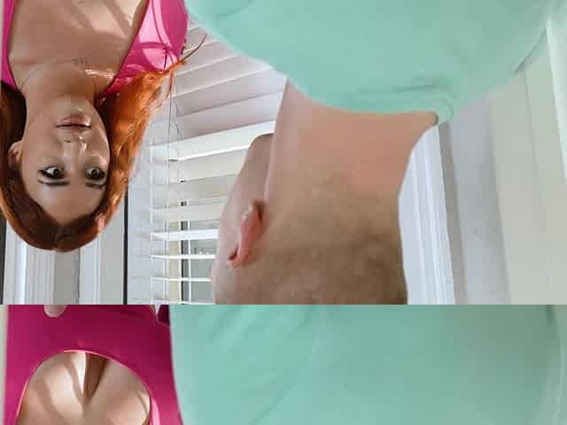 The couple has sex while the girl shows off her big natural tits.