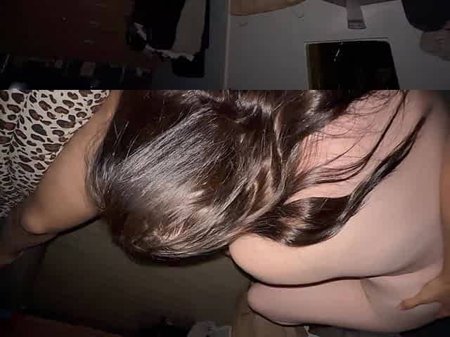 POV Naked Girlfriend Gives Head