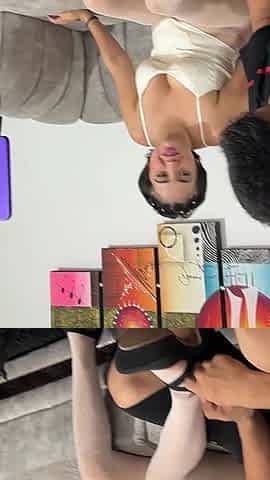 My Latina Stepsister Is Recording a Video for Social Networks and I Get Very Horny to See Her so Sexy.