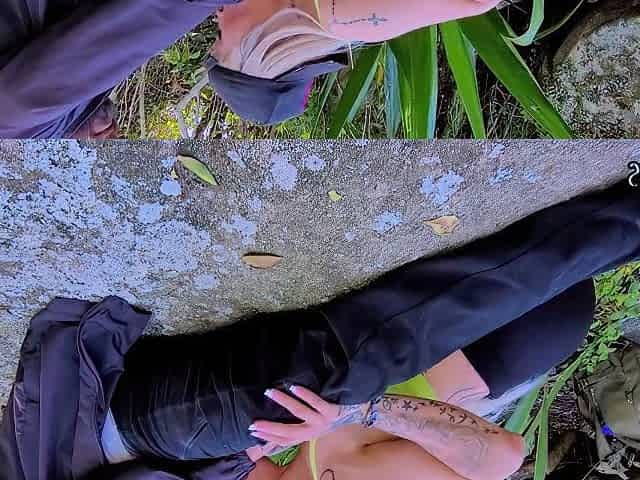Slut Deep Throat Blowjob Outdoors For A Stranger!