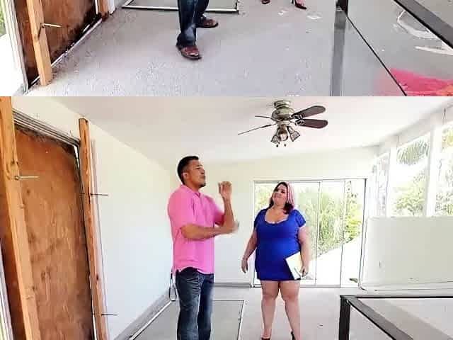 Big Girls Uses Tits To Sell House