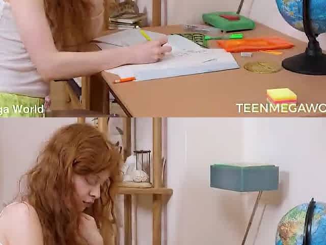 Slutty Reina Flore Gladly Takes Break From Notebook For Massage And Wild Sex