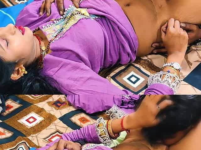 Stepsister and Stepbrother Shared Bed and Hard Rough Fuck, Full Hindi Audio