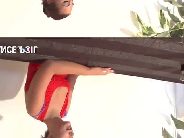 Dirty Brunette Slut Gags On Cum Shot In Mouth