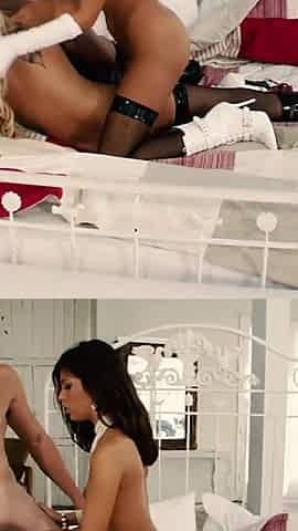 Eden Adams and Morgan Dayne Share a Big Cock
