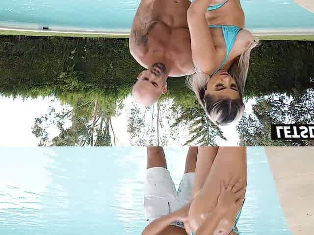 Latin chick Wench Unfathomable Twat Screw By The Pool - LATIN BABE mother I'd like to fuck