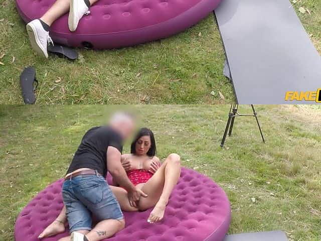 Brunette wife likes it in missionary and craves for sperm on tits