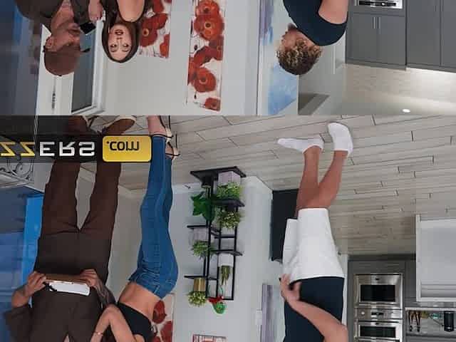 Brunette MILF Surprises Delivery Guy with Intense Living Room Encounter