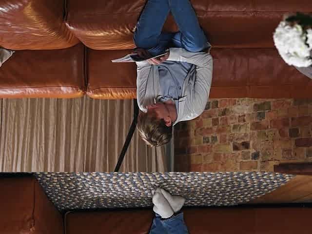 Sexy blonde girl with slender frame gets pounded on a small sofa