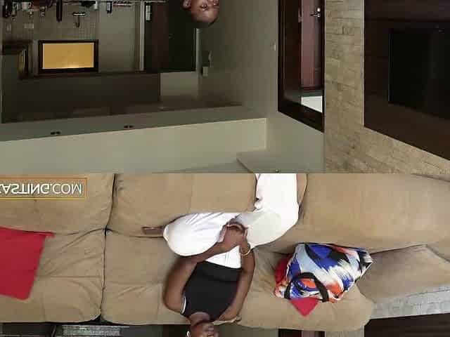 This cute BLACK TEEN came for opportunity... and left after a full COARSE SCREW on camera