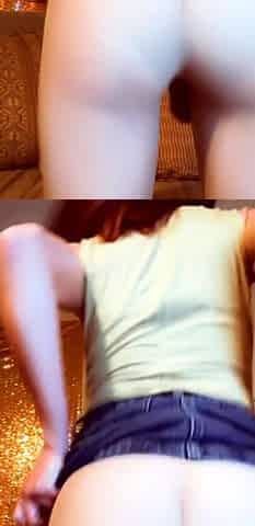 Amateur young teen solo masturbation on her livingroom
