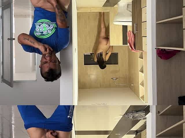 I Get Horny From Sneaking at My Big Ass Stepsister While She's Showering I Get Horny and End up Fucking Her