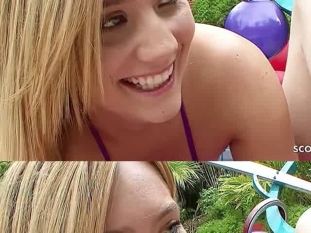 Redhead And Blonde Teen 18+ First Time Lesbian Pool Sex