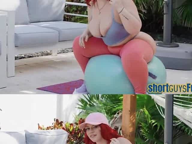 Bbw Redhead Babe Cuntdrilled By Shortie