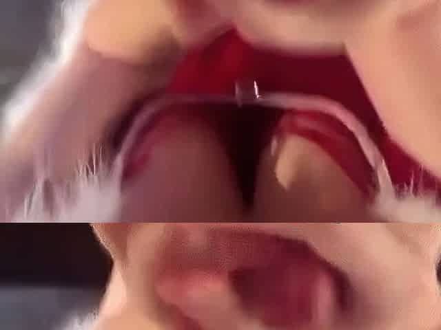 Redhead Amateur Gives a Christmas Blowjob