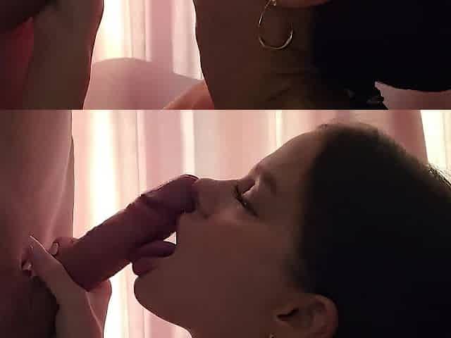 Gentle unfathomable oral and facial spunk flow.