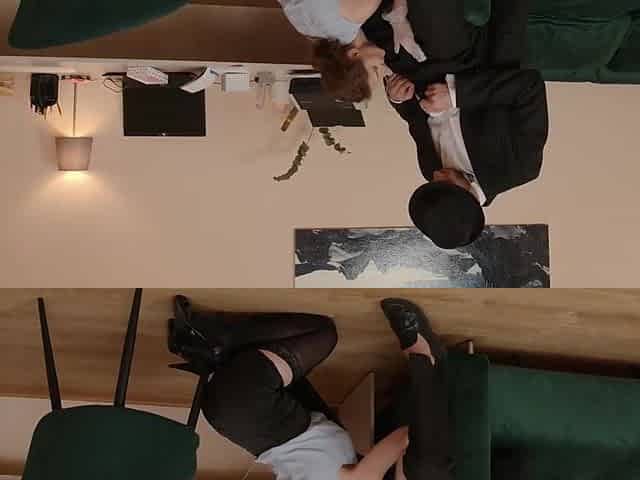 breasty secretary gets all holes banged by her boss