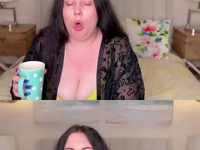 Miss Ffw Has Coughing Fit with a Cup of Tea