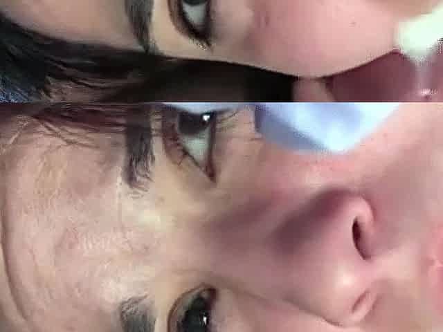 Brunette Amateur Webcam POV Cumshot