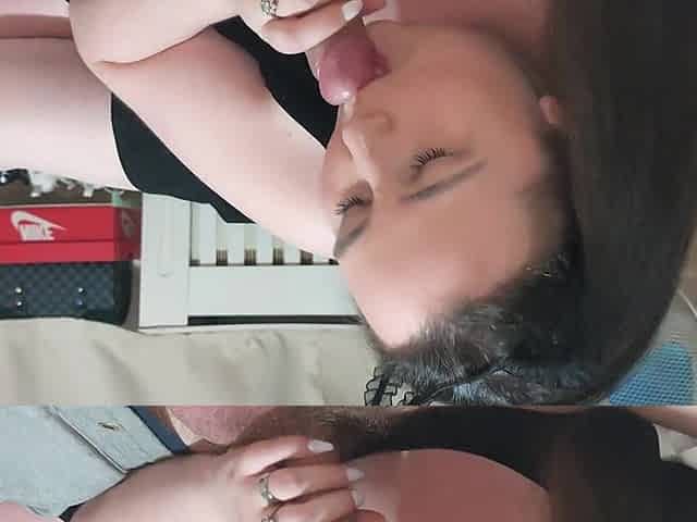 Impure British Whore Gets Ejaculation In The Eye