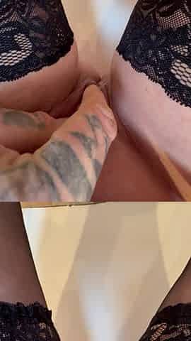Stockings and Close up Pussy