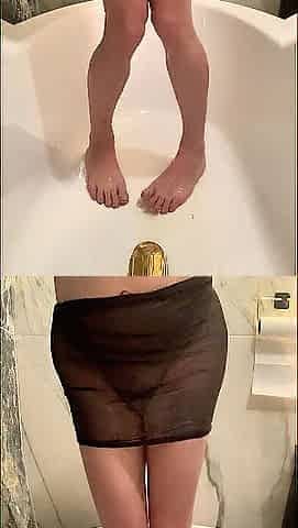 I peed on my little feet