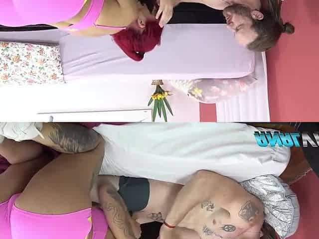 Thick Redhead Melissa Lisbao Take Double Hard Wang in double penetration