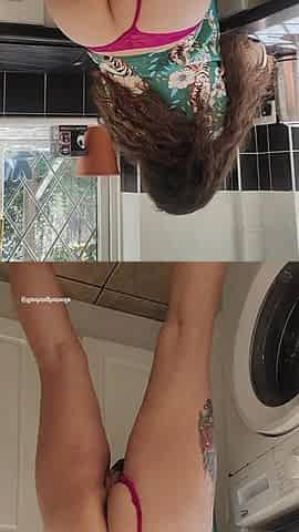 The Flashing Hotwife Gets Creampied in the Kitchen