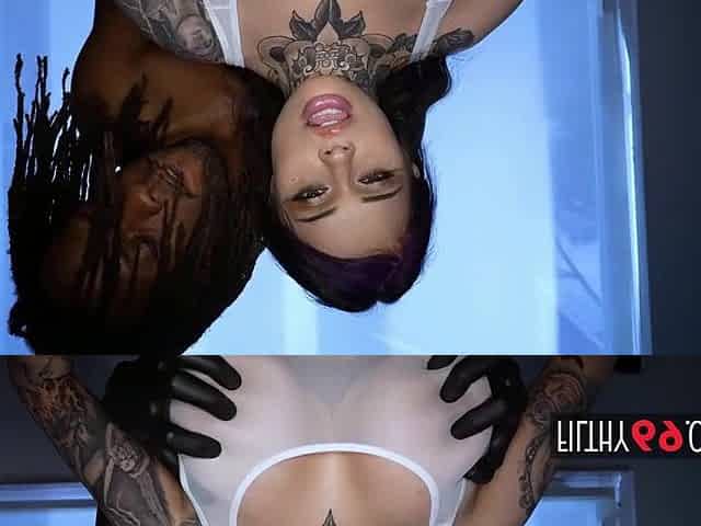 Large booty honey takes BBC after oil massage