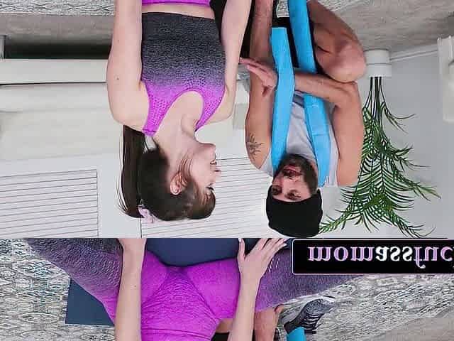 Hot Brunette MILF Stretches into Hardcore Anal with Her Trainer