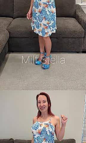 Tropical Costume with Blue Heels