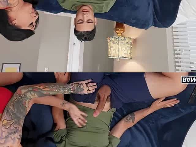 Lily Lane And Leo Valentino In Inked Hoe Gets Banged Doggystyle After Giving Head