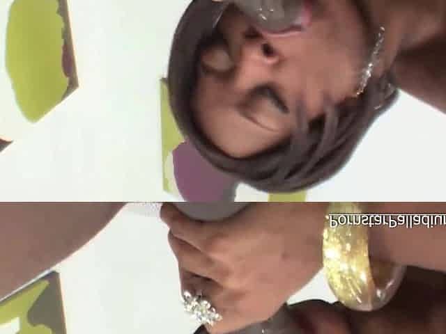 Black Got Her Concupiscent Throat Banged