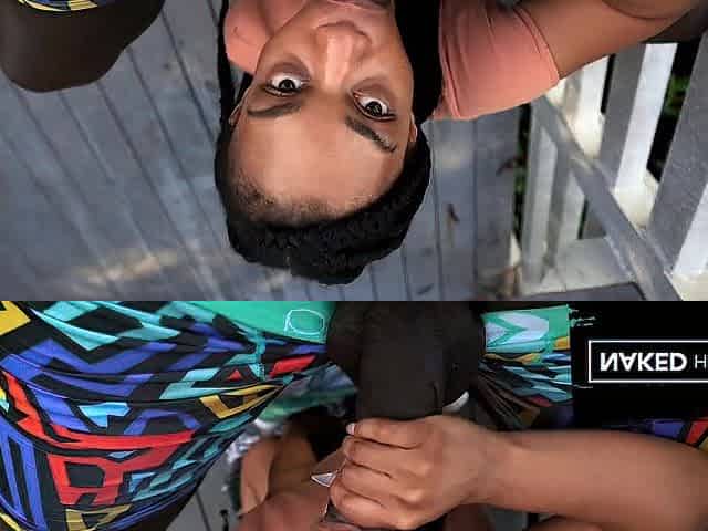Astonishing Tiny Black Public Sex in Public Park