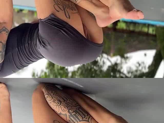 Public oral-job and footjob!