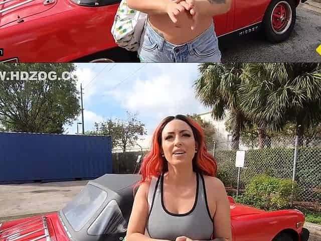 Roadside - Sexy Redhead Banged By The Car Mechanic