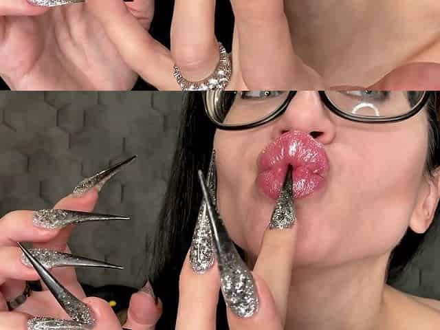 Long Claws - My New Shape, Long Nails with Long Flexible Fingers Wide Palms, Finger Sucking