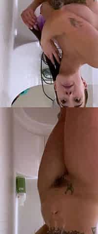 Chubby Brunette Big Boobs Dildo Masturbation