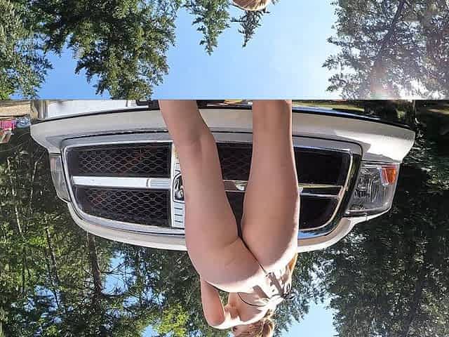 Car Wash with Hose Masturbation