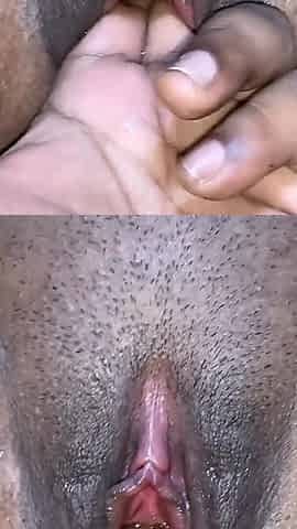 Husbsnd Put Two Fingers Wife Pussy and Try to Orgsmed