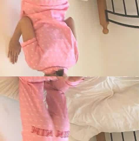 Super Hot Young Brunette Takes Her Pijama off