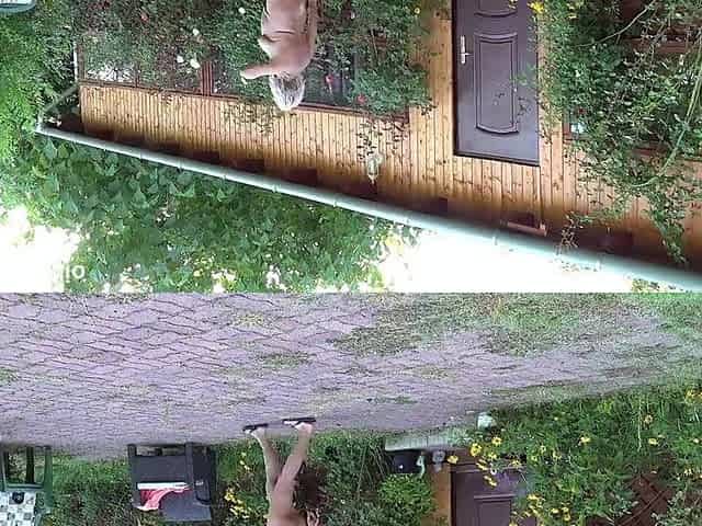 outdoor dong pumping with breasty aged