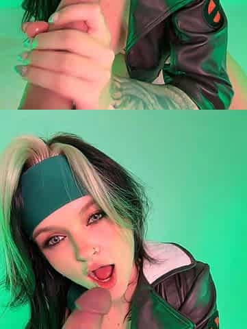 PeachJars X Men Rogue Realistic Dildo Blowjob Onlyfans