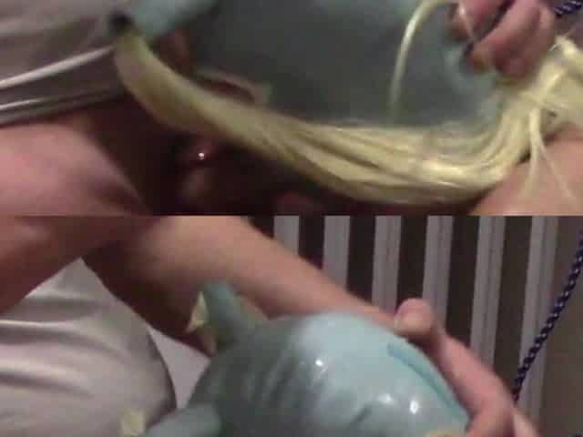 Blonde MILF with Pigtails Takes Cock and Cums in Her Mouth